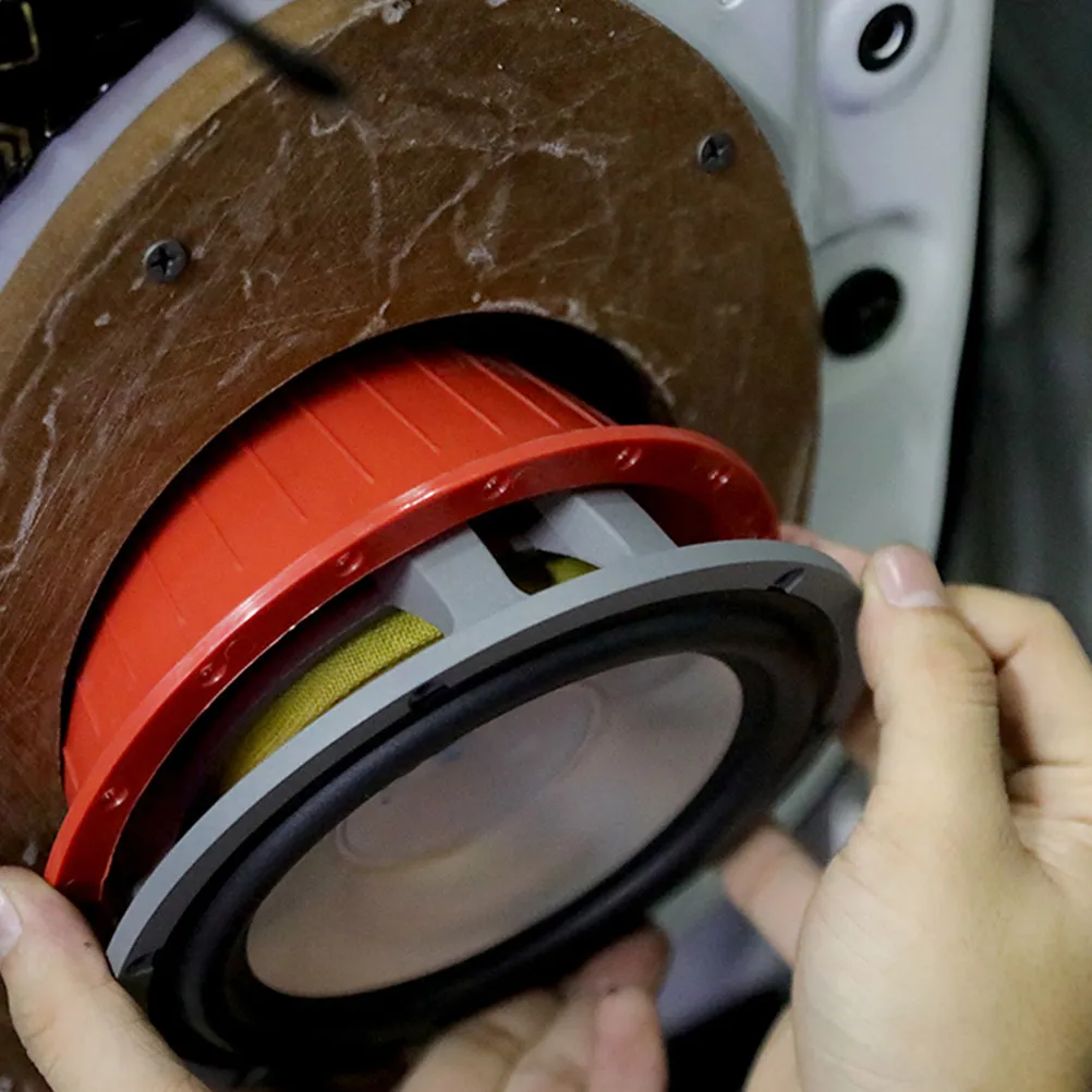 

2Pcs Car Speaker Waterproof Protection Pads High Durability Custom Fit 65 Inch Audio Replacement Covers for Vehicle Door Speaker