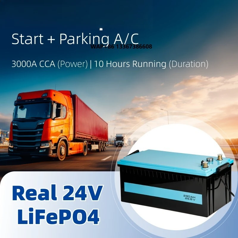 Truck Battery Bluetooth Lithium Ion Batteries Pack 25.6v 320ah Lifepo4 Lithium Battery