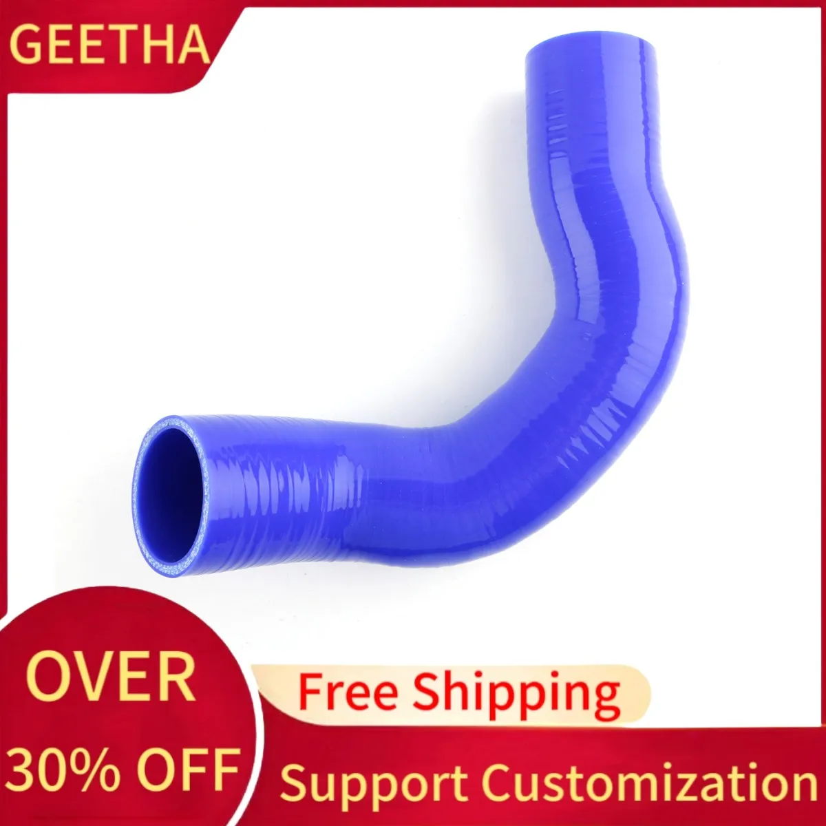 For 2001-2015 Volvo V70 S60 S80 XC70 XC90 Silicone Air Turbo Hot Side Boost Coupler Lower Intercooler Hose Kit