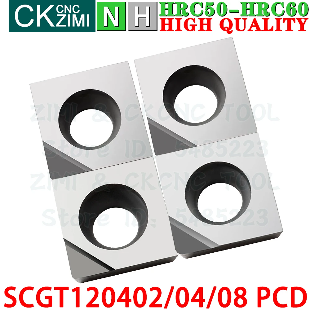 SCGT120402 PCD SCGT120404 PCD SCGT120408 PCD Пластины PCD Алмазные пластины для токарной обработки Инструменты Механический с SCGT1204 SCGT 1204 PCD ЧПУ Токарный станок для резки металла Инструменты для меди, алюминия