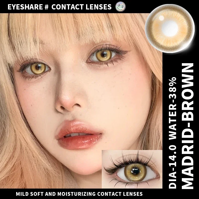 EYESHARE 2 Stück Cosplay farbige Kontaktlinsen für Augen, Halloween, farbige Schüler, Anime-Augen, blaue Kontaktlinsen, rot, niedliche Kontaktlinsen – Detail 13