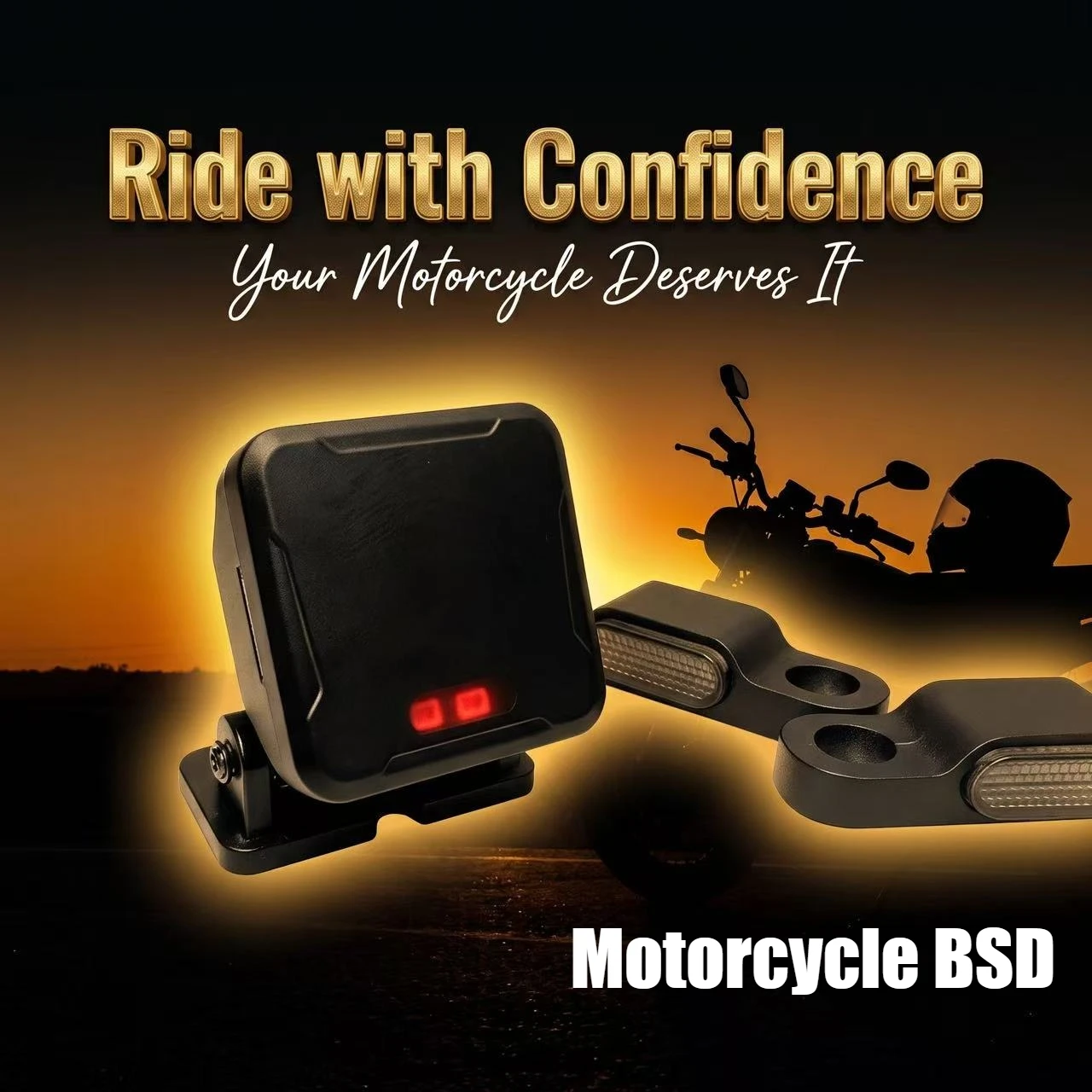 Universal Motorcycle BSD Radar Blind Spot Detection System for Honda CBR Yamaha MT Kawasaki Ninja Suzuki GSX