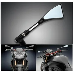 Arm Aluminum CNC Motorcycle Rear View Side Mirrors Universal For Kawasaki Z1000 Z750 ER-6F ER-6N Street Bike Sport Bike Scooter