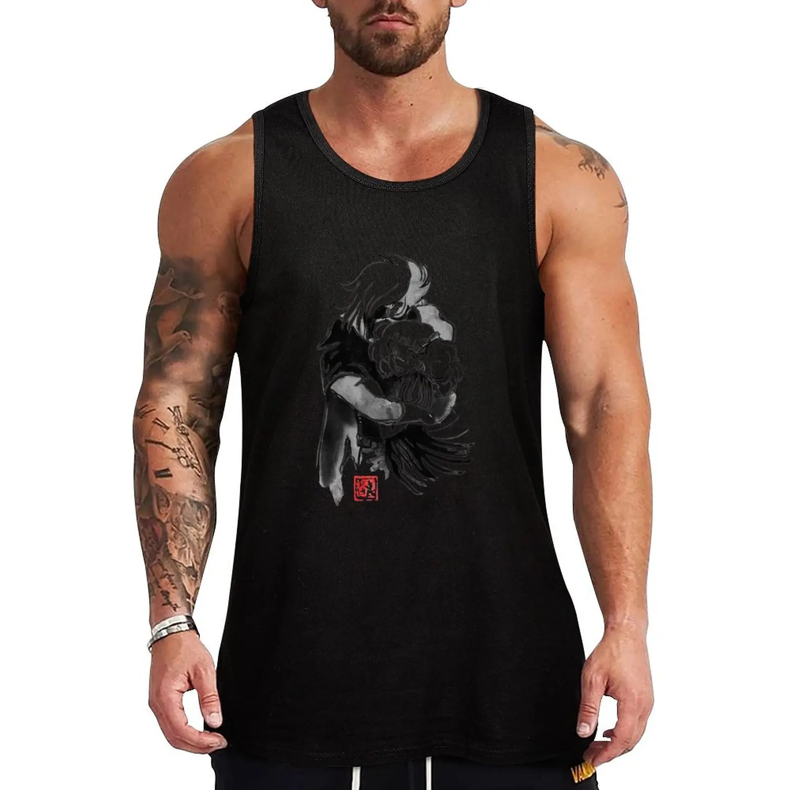 

albator and candyclassique Tank Top summer Men's tops Men's gym t-shirt T-shirt man man vest
