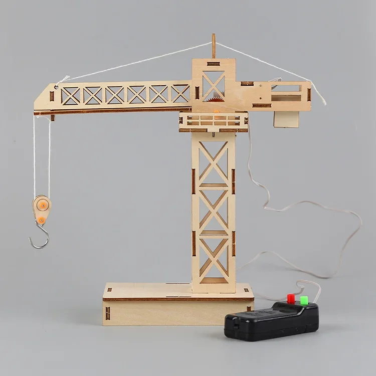 Diy Tower Crane Hand-assembled Model Science and Technology Small Production Physics Experiment Material Package