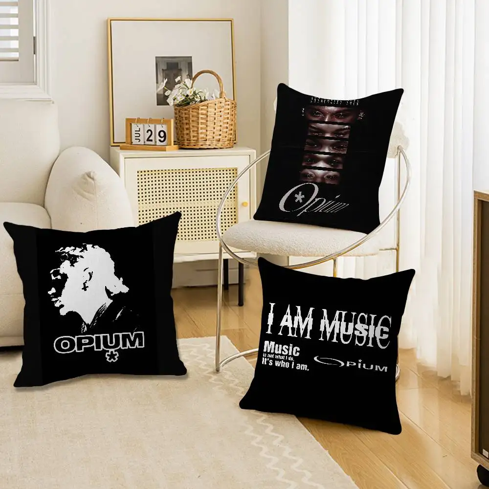 O-Opium Rap Playboi Carti Pillow Cover for Bedroom Room and Living Room Sofa Decorative Cushion Cover