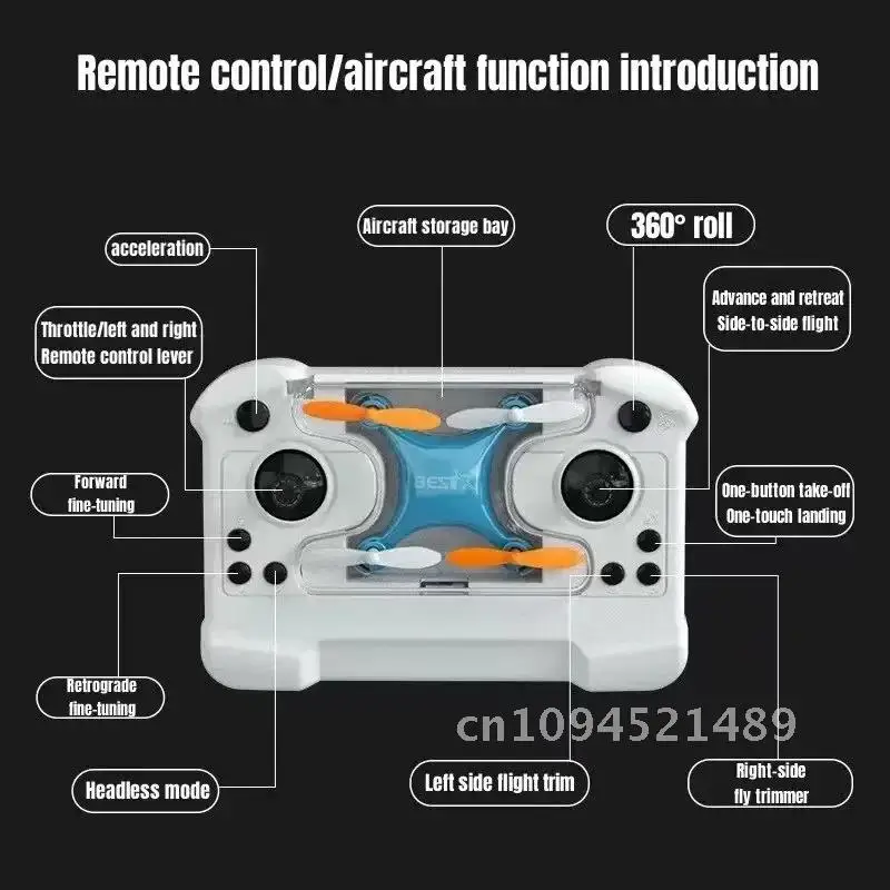 Drone Mini Remote Control Aircraft New Children's Toy Micro Aircraft Fixed Height Quadcopter