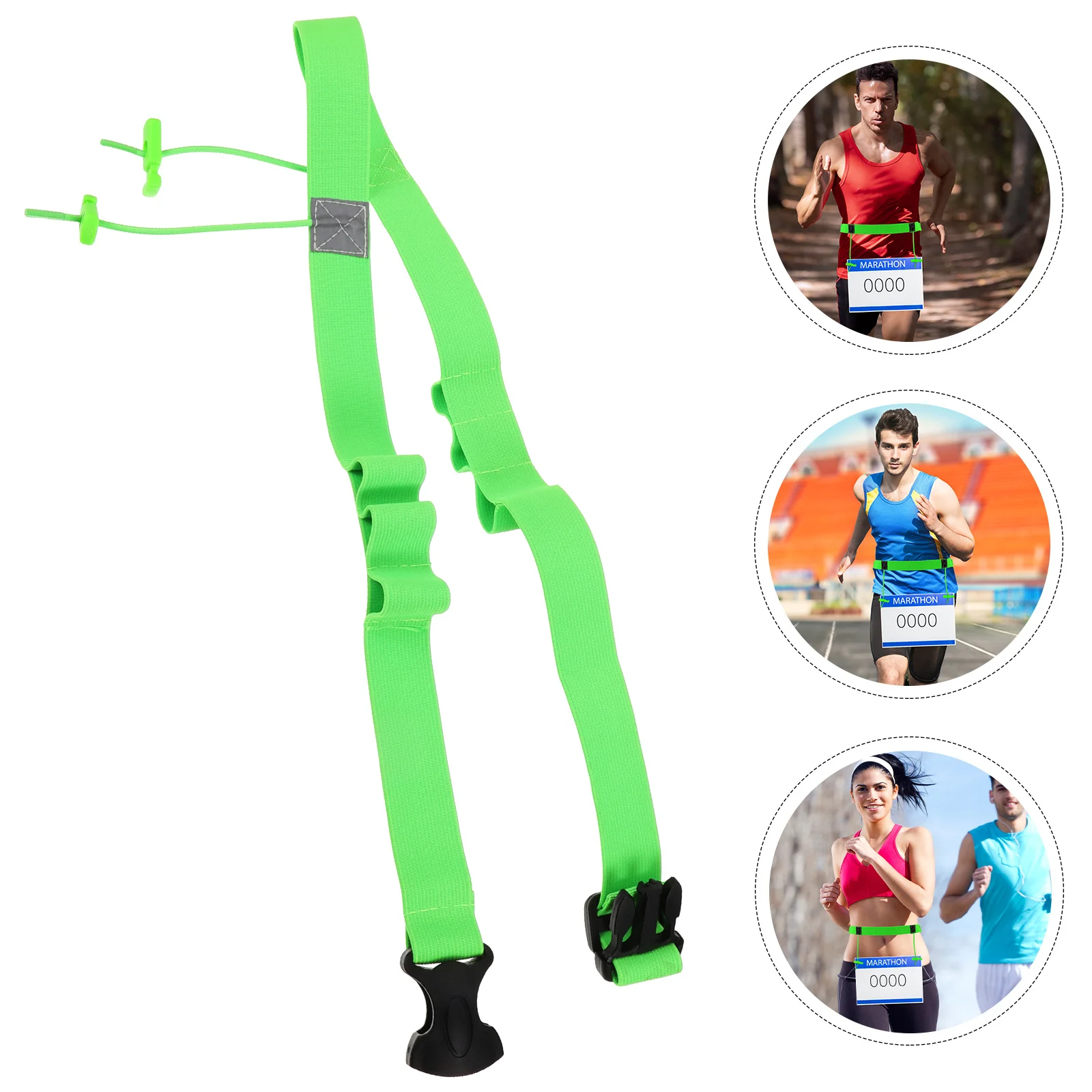 

Race Waistband Running Belt Sports Belt Safe Skin-Friendly Reusable Race Bib Clips Running Band