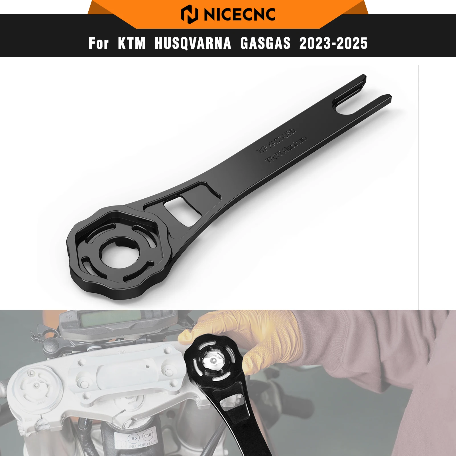 

NICECNC For KTM EXC 300 2024 Multi-Purpose Suspension Tool Spanner For KTM EXCF 350 SX 125 SXF 450 Husqvarna TE300 GasGas EC300