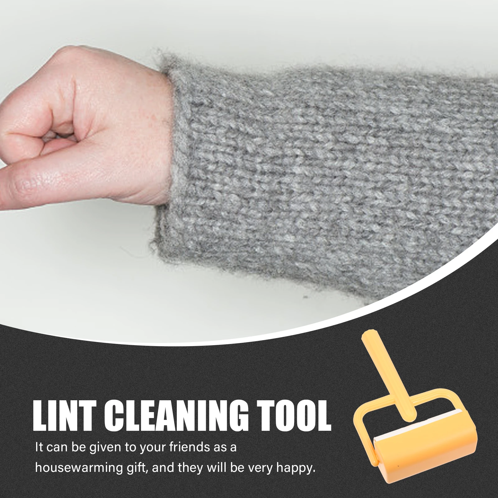

Pet Hair Remover Lint Roller Strong Adhesive Grey H held Cat Dog Cleaner for Sofa Car Office Gift Pet Grooming Tool Living