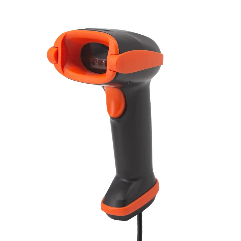 Escáner de código de barras 1D/2D con cable o inalámbrico o Bluetooth Lector de código de barras Lector de código QR Escáner de barras portátil