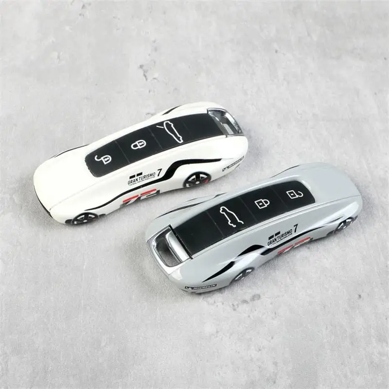 For Porsche Boxster Cayman Panamera Cayenne Macan 718/911 Taycan Car Key Case Keyless Cover Key Shell Car Accessories