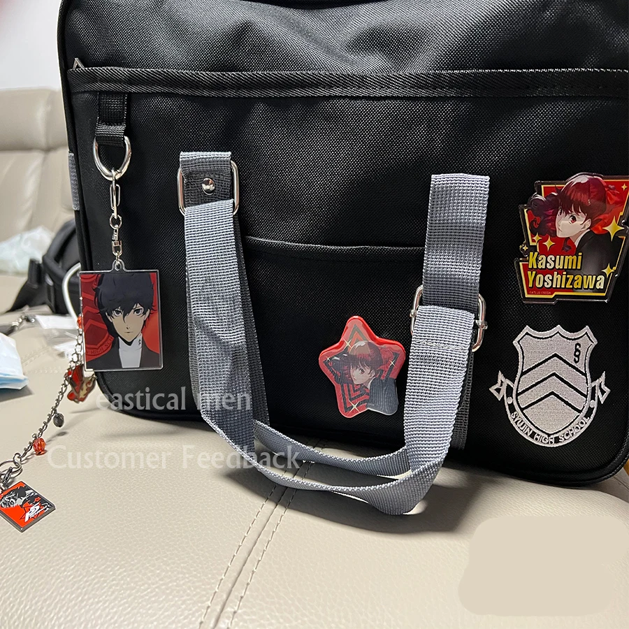 Persona 5 P5 Syujin Gakuen Lycée Jk Sac à Livres pour Étudiant, Uniforme Anime, Oxford, Initié, Halloween Cosplay Messenger