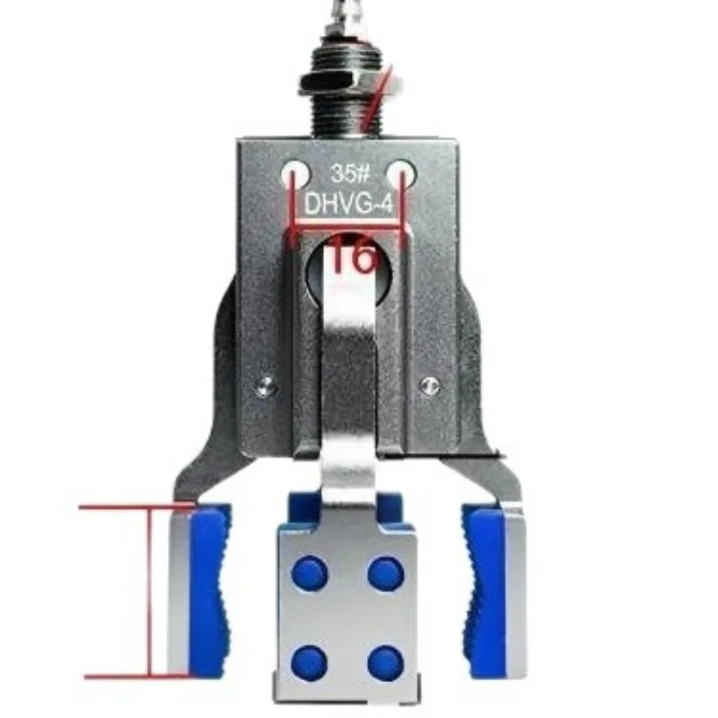 For Manipulator Clamp with Silicone JX4-DHVG-4 Four-jaw Fine Chuck Clamp Pneumatic