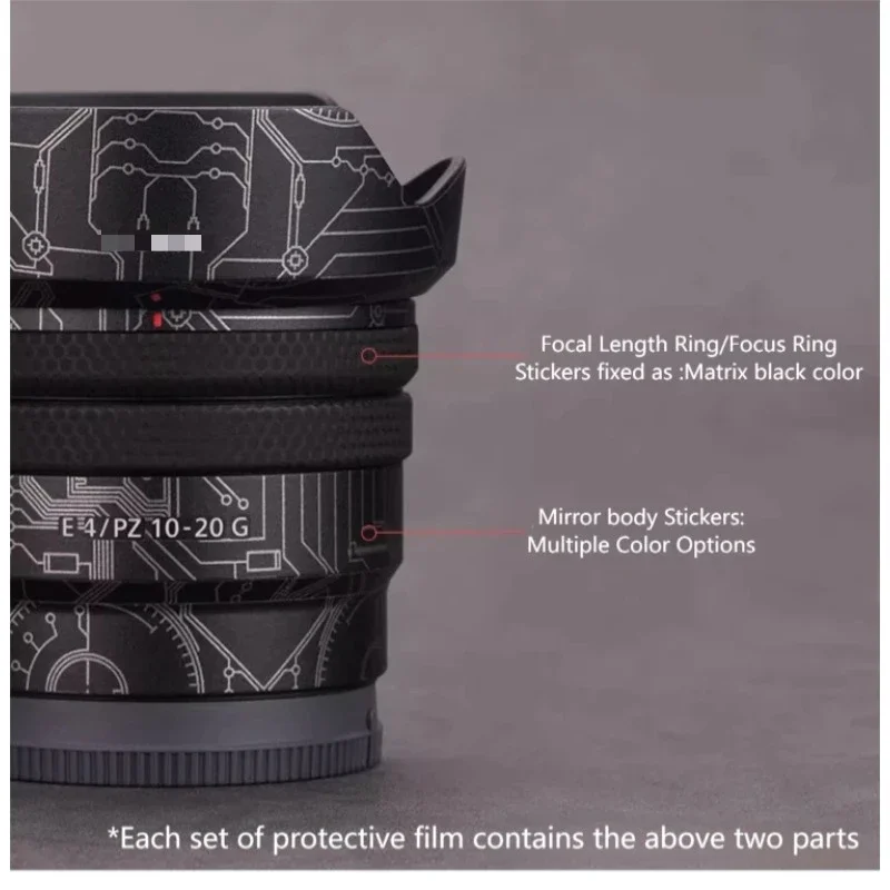 10-20 F4 Decal Skin Vinyl Wrap Film Lens Body Protective Sticker Protector Coat SELP1020G For Sony E PZ 10-20mm F/4 G 10-20 4/PZ