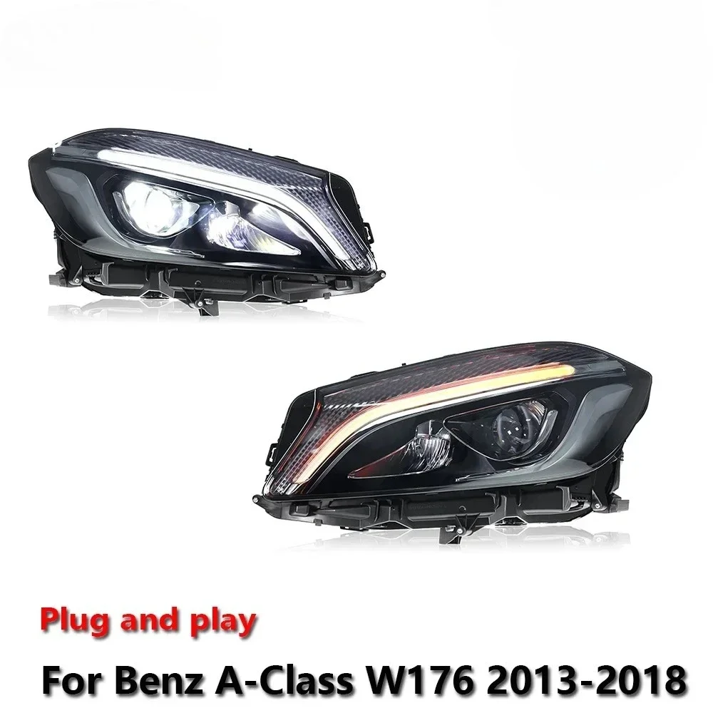 

Car LED Headlight Assemblies Lamps For Benz W176 2013-2018 Fog DRL Brake Turn Signal Lamp Plug and Play