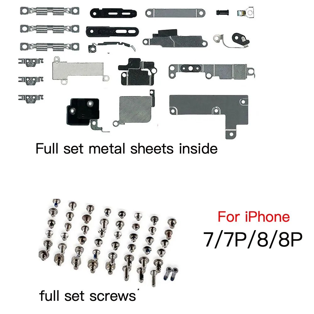 Full Set Metal Small Parts Bracket Holder And Screws Replacement For iPhone 7 7Plus 8 Plus