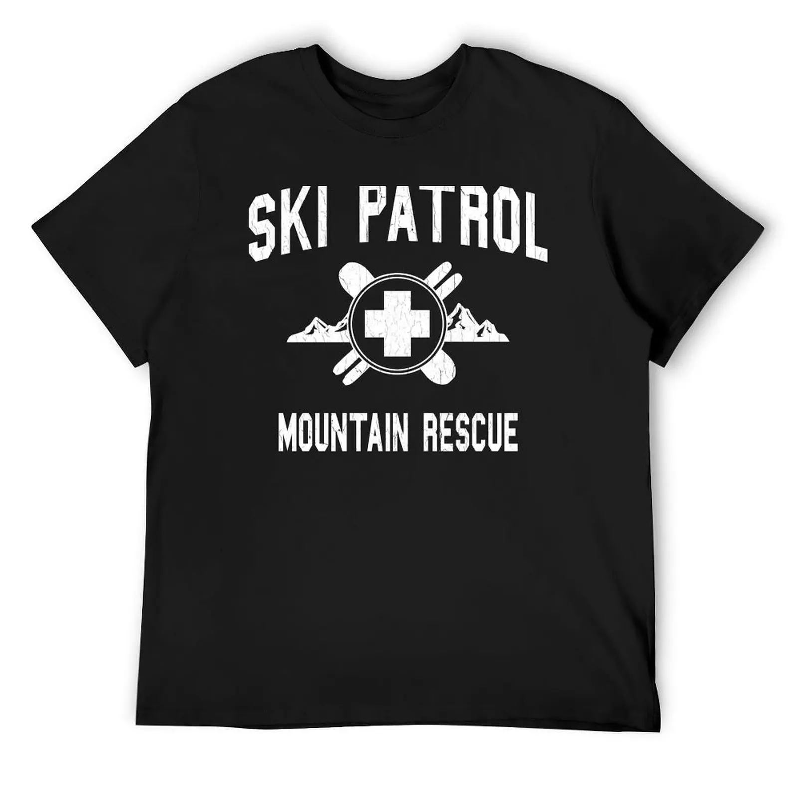 Ski Patrol & Mountain Rescue (vintage look) T-Shirt kawaii clothes vintage heavy weight t shirts for men