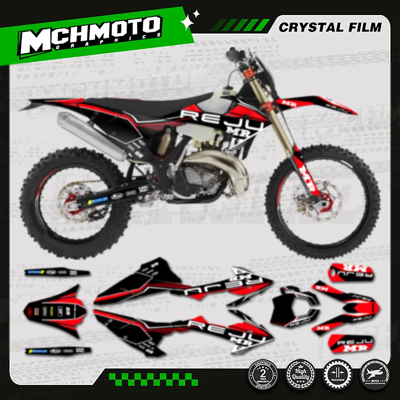 

MCHMFG Custom Team Graphics Backgrounds Decals Stickers Kit For RIEJU 2020 2021 MR 300 Number Name Customize 010