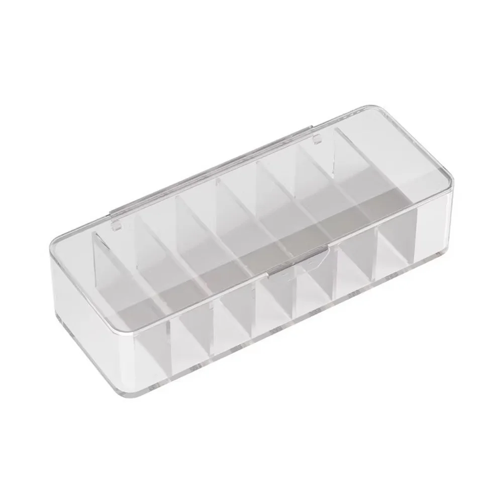 

Прозрачный контейнер для хранения из ПЭТ с пылезащитной крышкой для кабелей, зарядных устройств и мелких настольных принадлежностей, 26x9x5.5см, белый