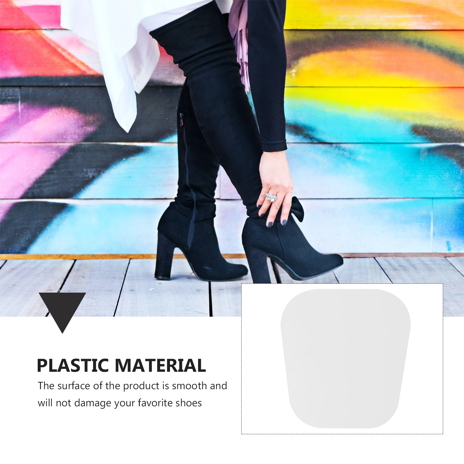 

1pc Brace White Plastic Boot Shaper Long Tube Boots Support Sturdy Thigh-High Boots Bracket Reusable Boot Support