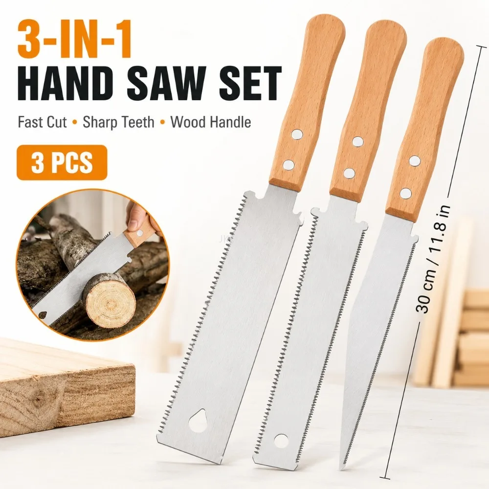 

Fine Tooth Japanese Style Hand Saw SK5 Steel Flexible Wood Cutting Saw for Garden Carpentry Woodworking Hand Tool