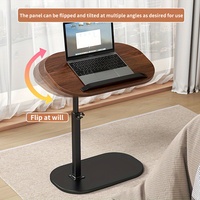 Portable adjustable folding side table / laptop table, suitable for home office desks, coffee tables and bedside sofas.