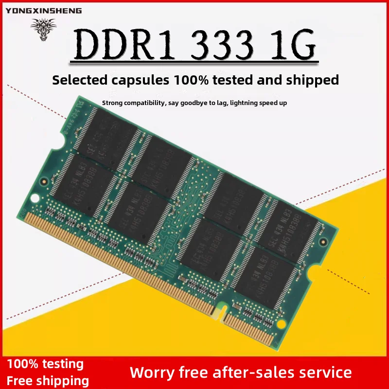 Memória DDR1 1GB 333MHz para Laptop