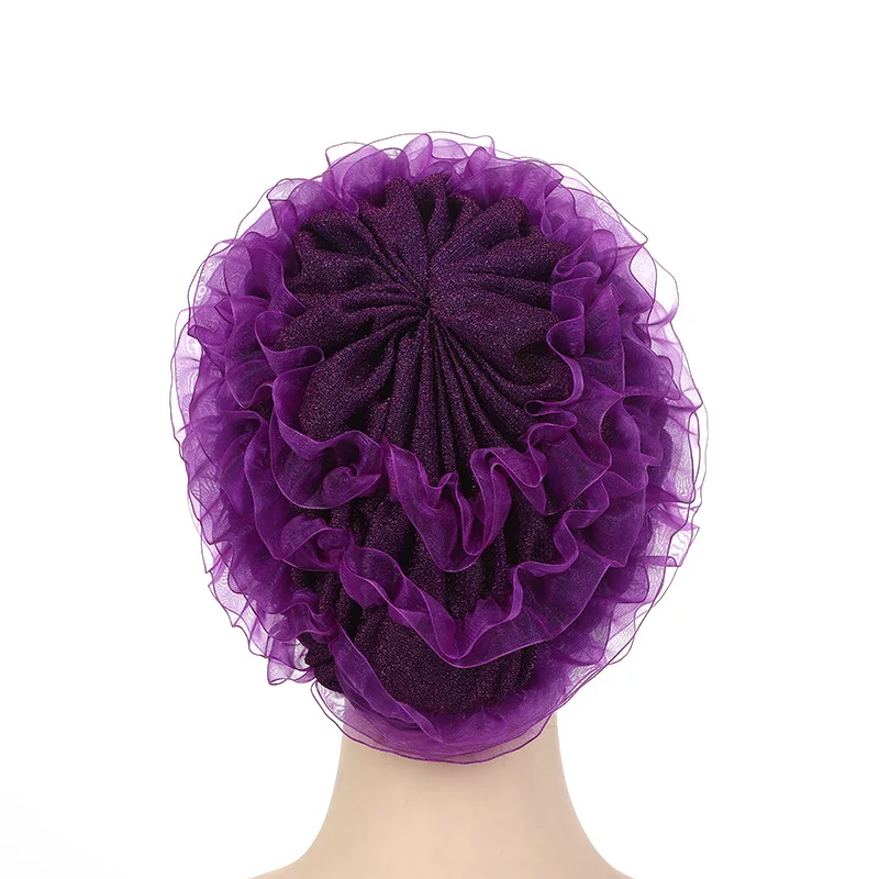 Gorro de Turbante de encaje para Mujer, Hijab interior musulmán, envolturas para la cabeza, sombreros de quimio, moda de verano