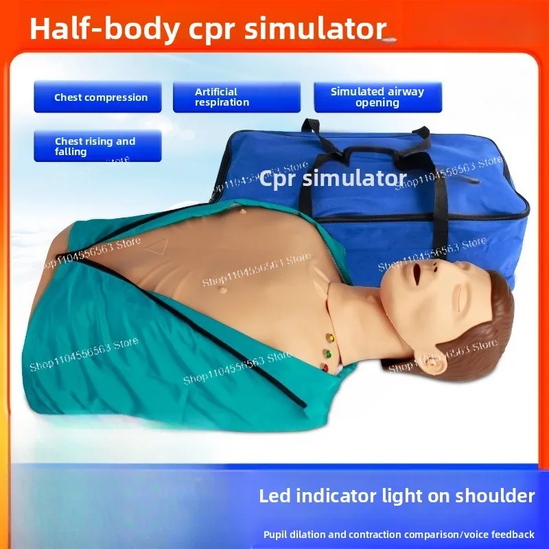 Entry-Level CPR Training Manikin – Half/Full Body Medical Simulation Model for Small Clinic & School Infirmary