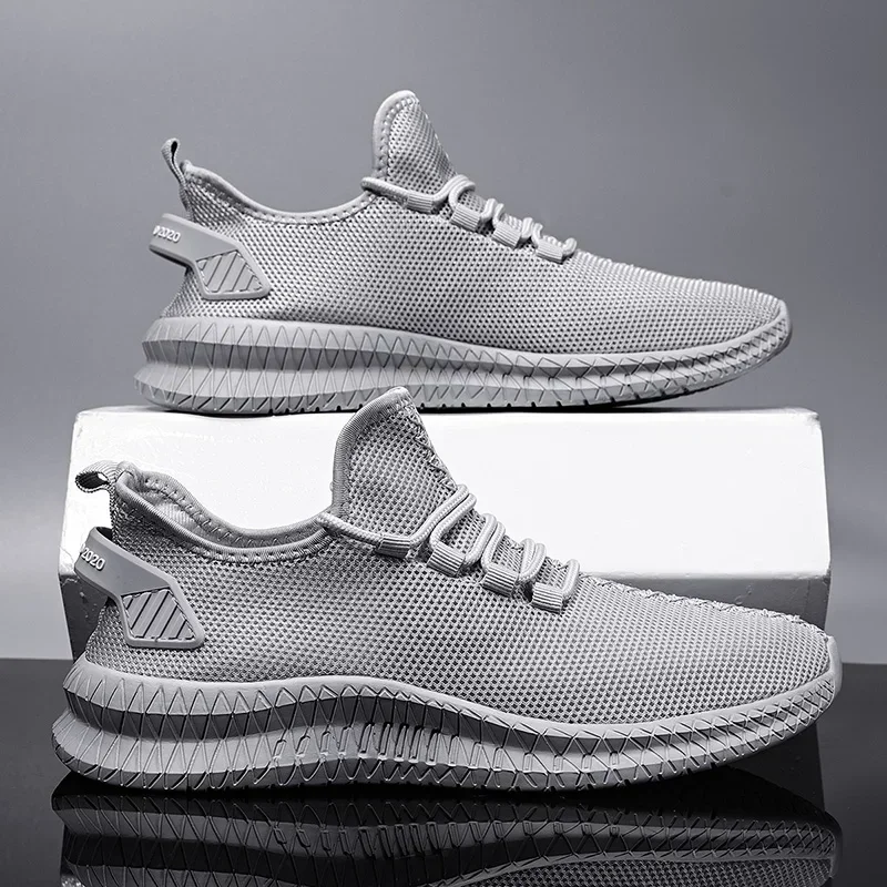 New Men Running Shoes Plus Size Lightweight Breathable Walking Shoes for Men Comfortable Non Slip Air Mesh Sneakers Man view 2