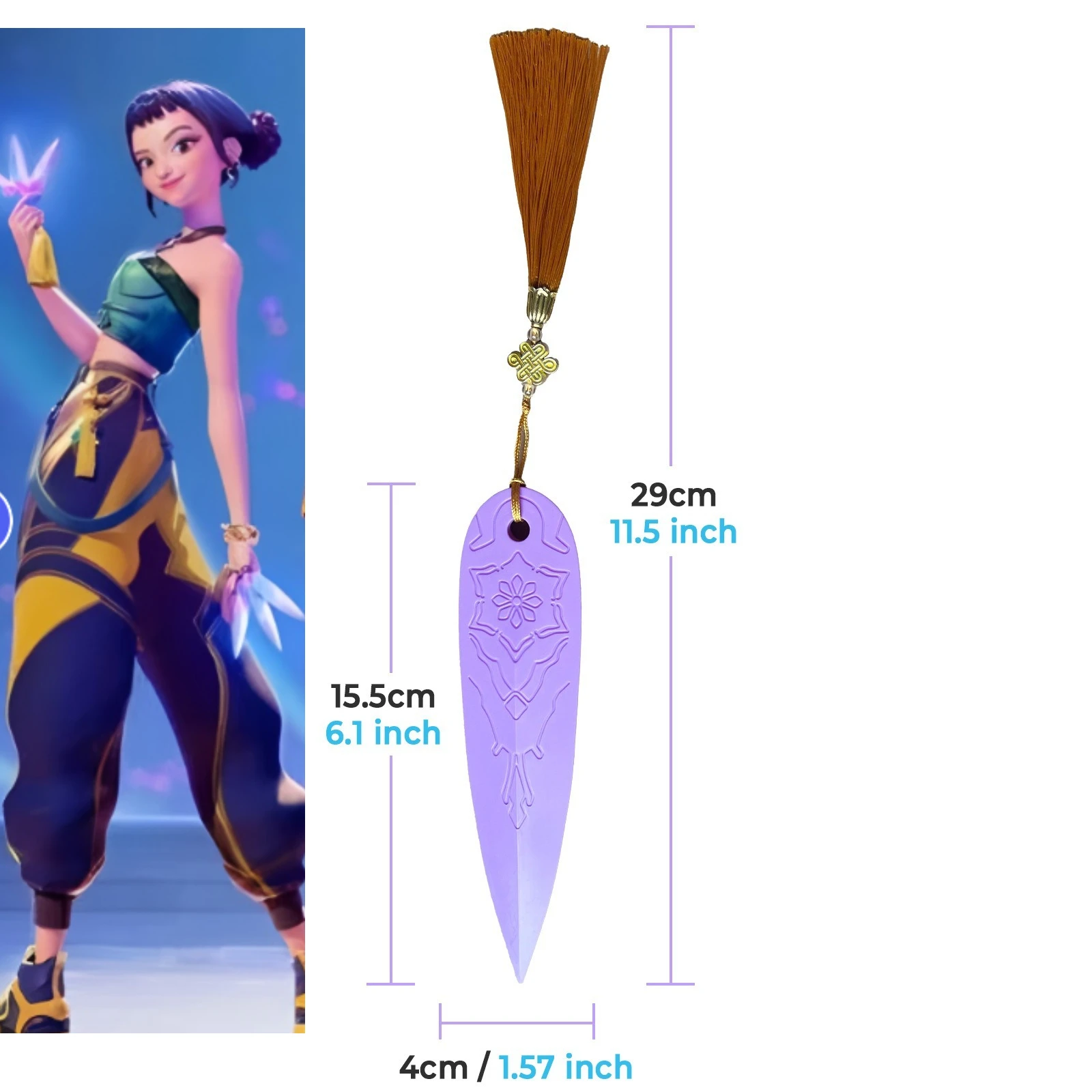 

Kpop Demon Zoey Hunters Cospaly White and Purple Anime Props Style As Idol Characters Halloween Campus Stage Performance Props