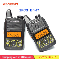 2Pcs/Set Original Baofeng BF-T1 Mini Walkie Talkie Fashion Handheld Two-way FM Radio Office Mall Radios Transceiver BF T1