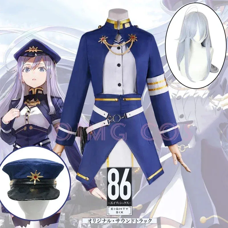 

Vladilena Milize Cosplay Costume Carnival Uniform Wig Anime Halloween Role playing holiday gatherings Costumes Women Game