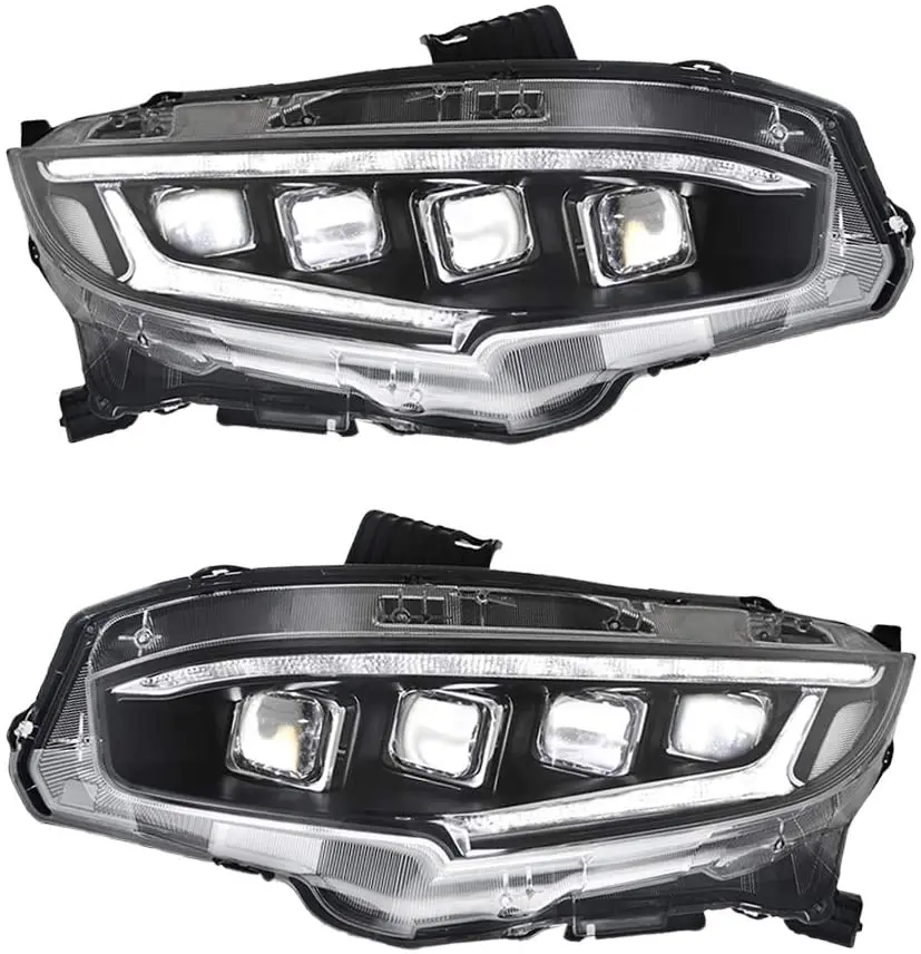 

FOR CIVIC LED Head lights for 2016- up front light with dynamic turning signal & plug and play headlamp for