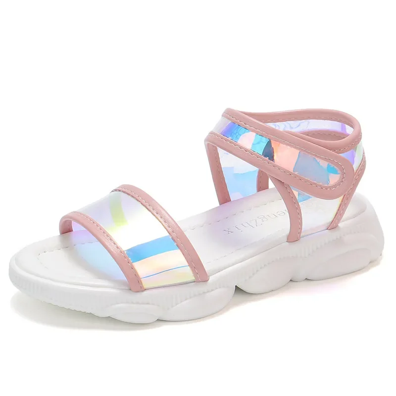 Sandalias antideslizantes de suela suave para niños y niñas, zapatos de playa, novedad, Verano