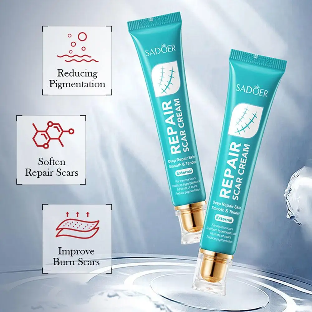 20g Repair Scar Cream For All Skin Types, Skin Smoothing Firming and Fading,Gentle Deep Repair Skin Smooth Tender Body Cream