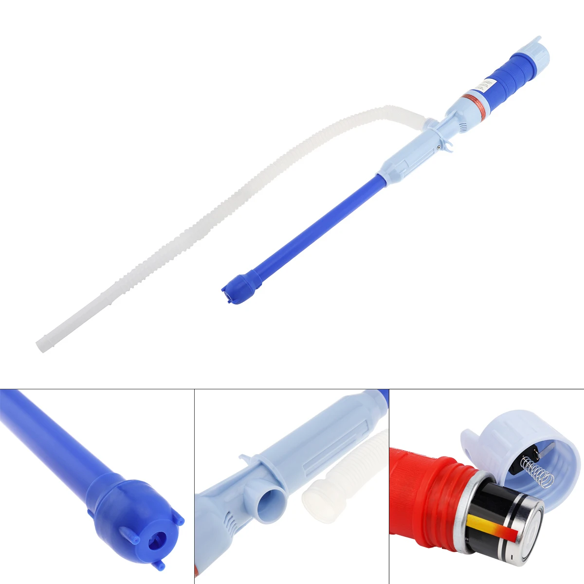 

3V 1A Plastic Electric Pumping Filling Oil Pump with Fuel Liquid Transfer Pump Pipe suitable for Car / Boat / Motorcycle