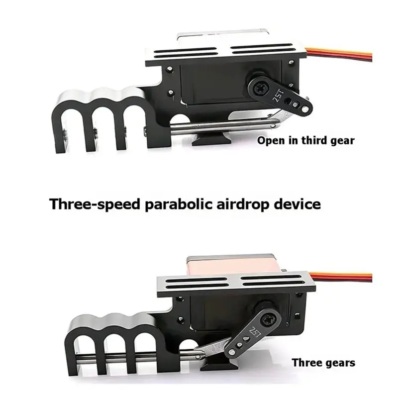 [NEW!A25P】 3-Stage Servo Release Mechanism Airdrop Dispenser & Payload Release System Drone Thrower For Drones & RC Models