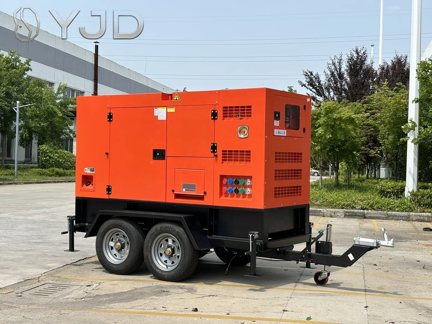 60 Hertz 48 Hours Running Fuel tank 60Kva cumins Generators on Wheel EPA Tier 3 Prkins diesel Power Generator 50kw