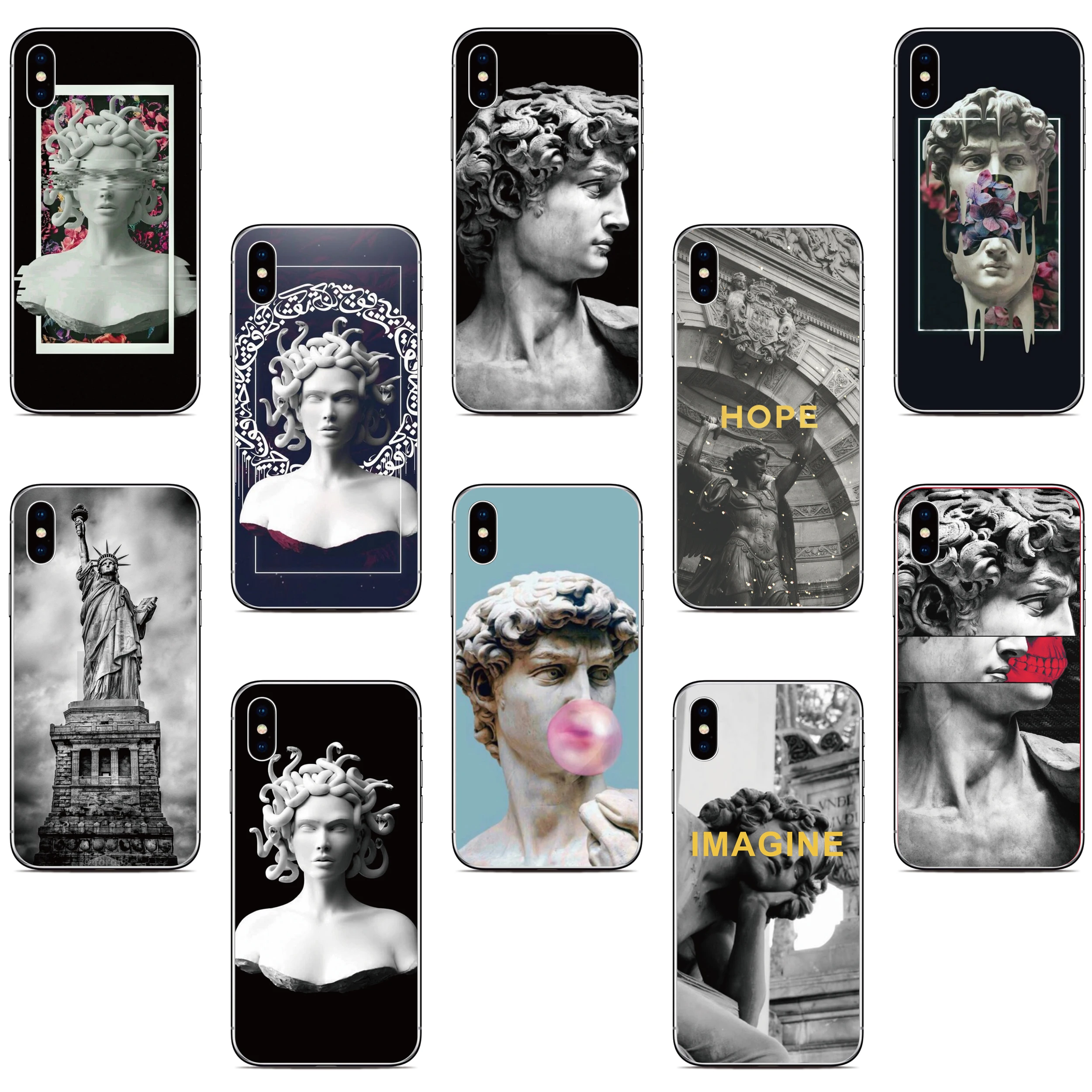 Art Statue Phone Case For Cubot P80 P60 P50 P40 P30 X30 X50 C20 C30 J8 J9 J10 Max 3 Note 9 20 J3 J7 Pro R11 R15 2019 Power Cover