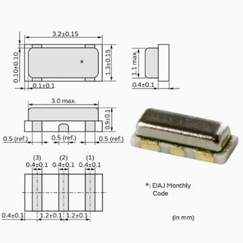 20PCS Quartz Crystal Resonator 3213 CSTCE8M00G52-R0 8MHz CSTCE10M00G52-R0 10MHz CSTCE12M00G52-R0 12MHz CSTCE16M0V53-R0 16MHz