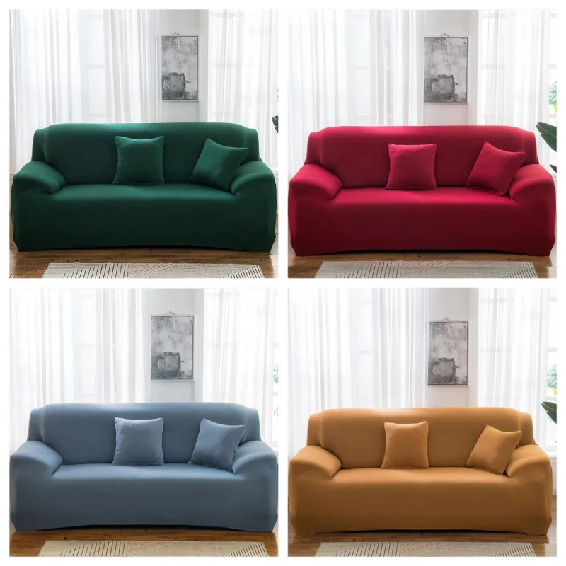 

High Elastic Sofa Covers for Living Room All Inclusive Sectional Corner Sofa Slipcovers Couch Chair Cover 1/2/3/4 Seater