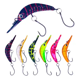 HENGJIA  Rice Worm Shaper Trout  Minnow Wobbler Fishing Lure 5.2cm 2.6g Crank Artificial Hard Bait Trout Pike Bass Fishing