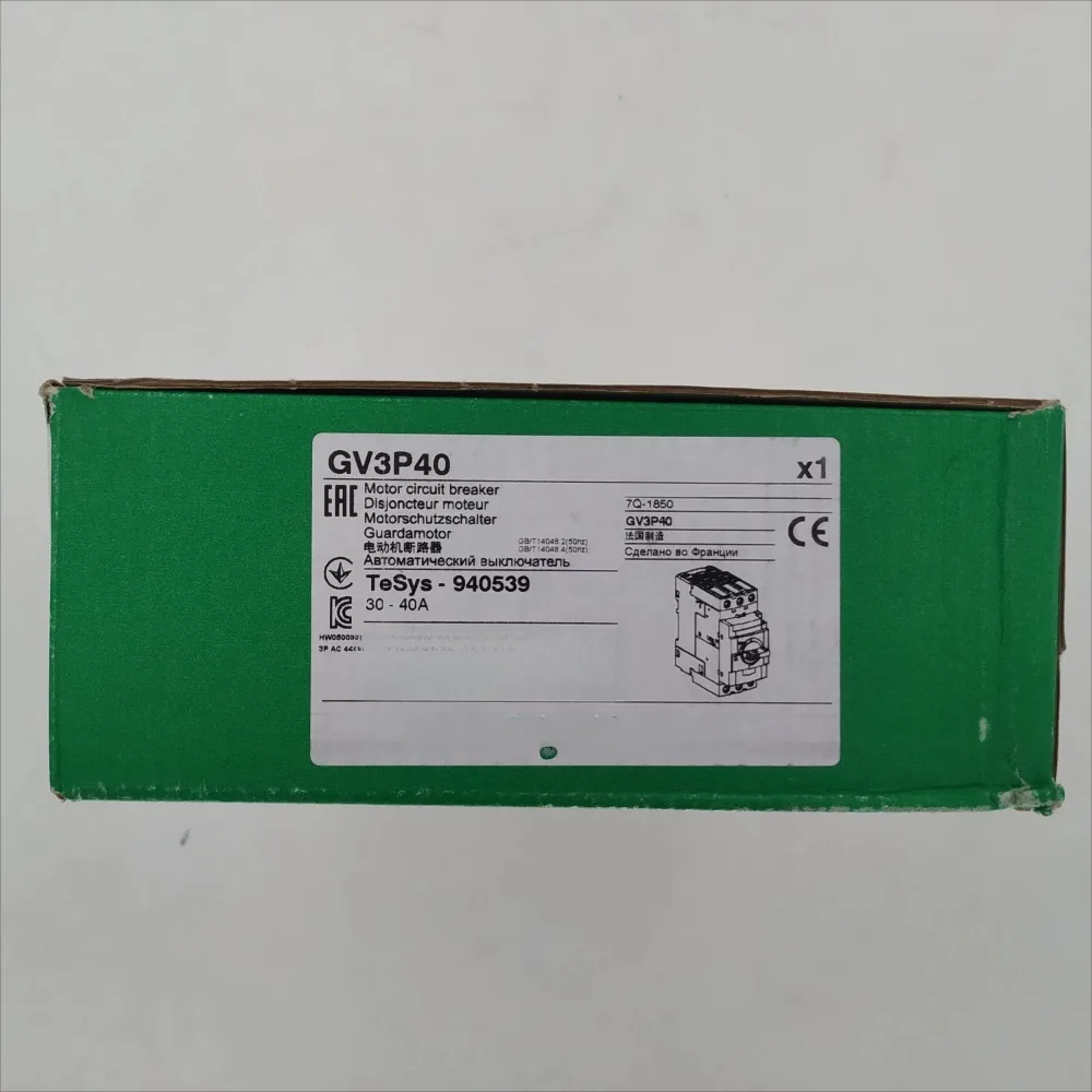Factory Direct 2026 Telecom GV Series Motor Circuit Breaker GV3P40 TeSys D TeSys GV3 40 EverLink BTR Connector GV3P40