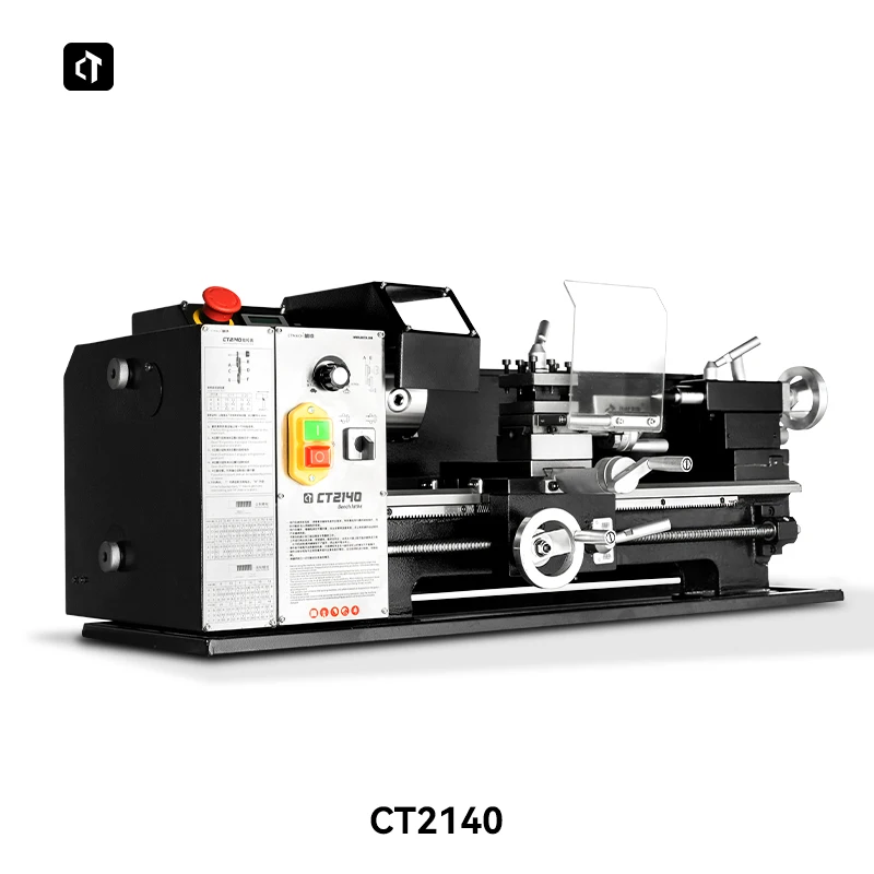 CT2140 Mini Lathe for Hobby and DIY Use 600W Laboratory Teaching Bench Metal Lathe Machine Variable Speed