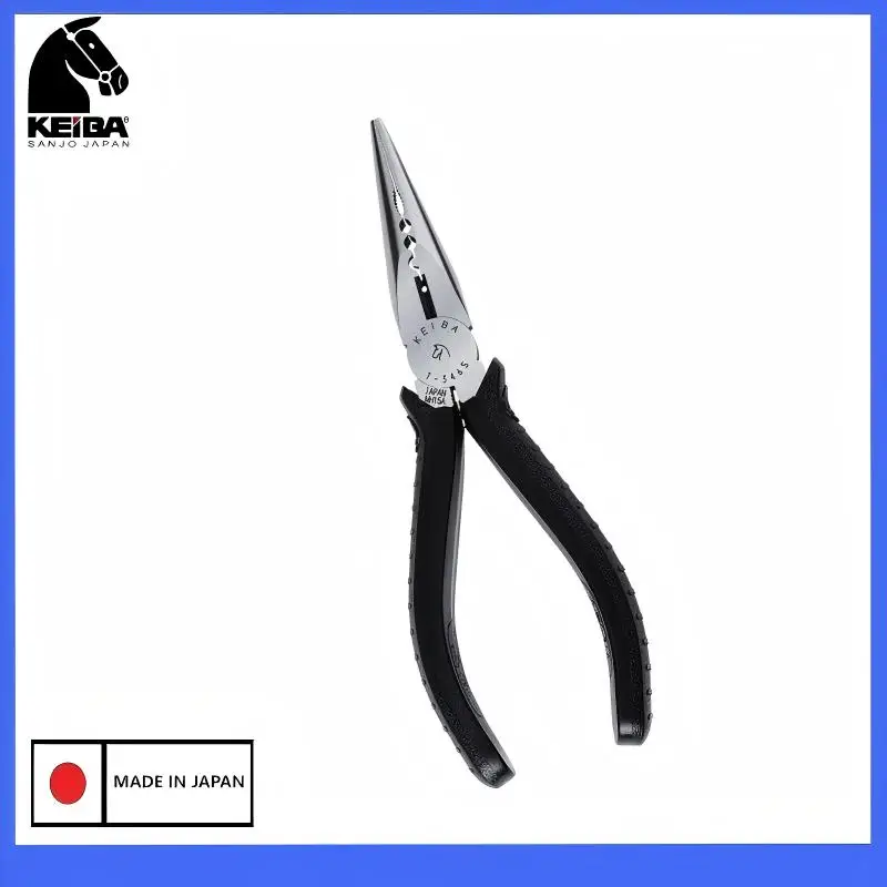 keiba-t-346s-316s-sr-346s-et-328s-ニードルノーズプライヤー-jis規格-電気修理作業用-切刃プライヤー-日本製