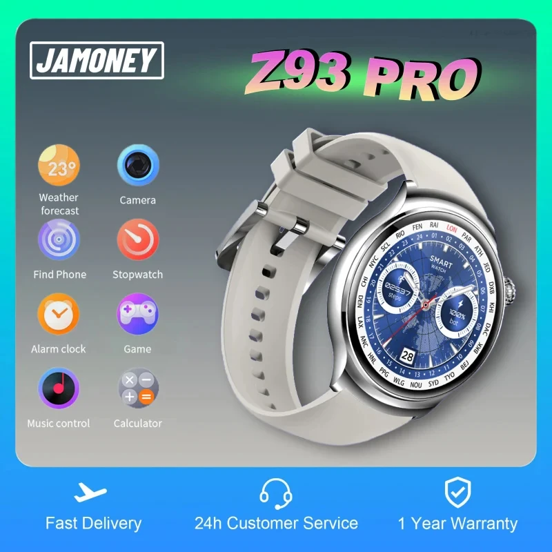 

Z93 Pro круглые умные часы для мужчин и женщин 1,52 дюйма большой экран умные часы монитор здоровья Bluetooth вызовы уличные спортивные часы