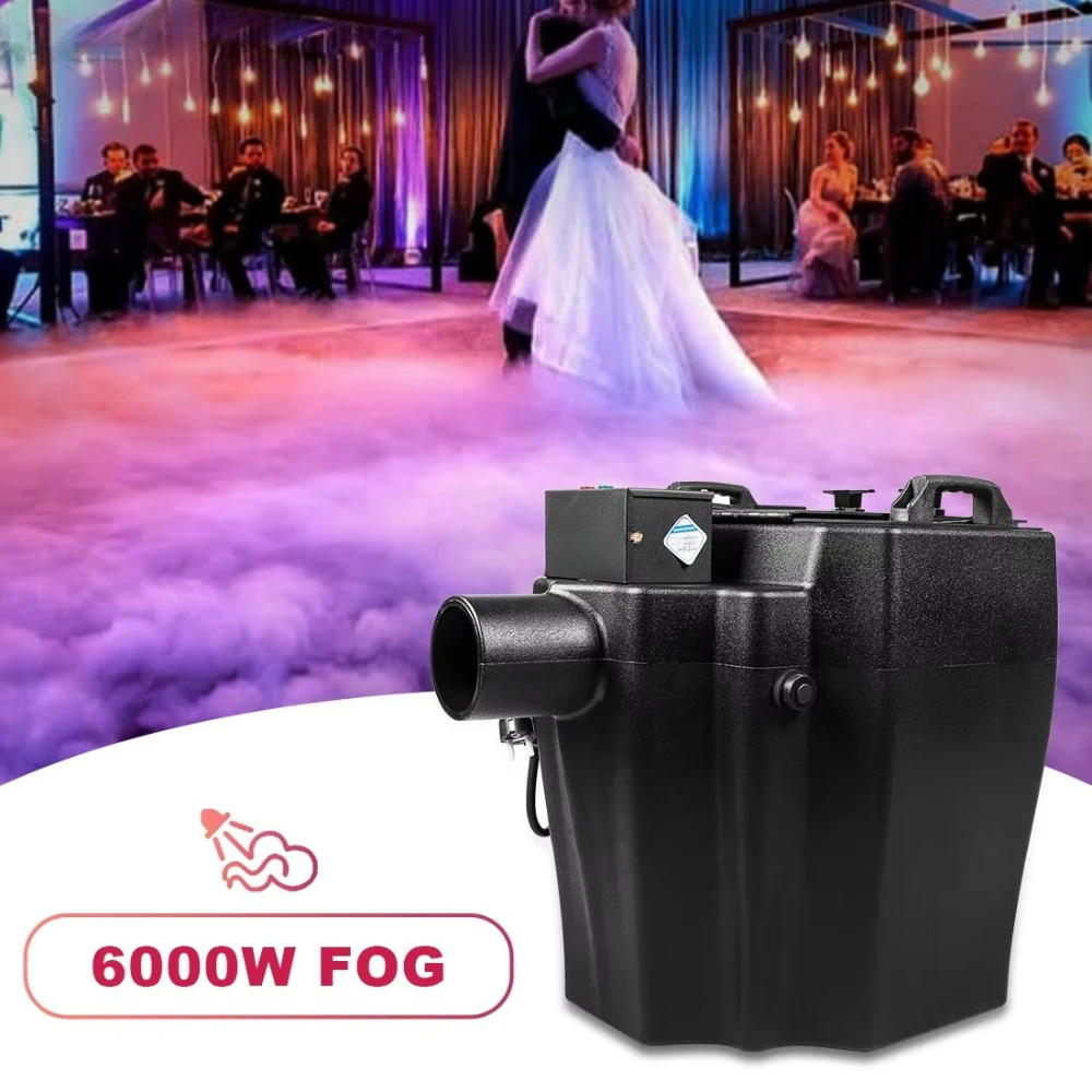 Machine for Party MOKA SFX 6000W Low Fog Dry Ice Machine Wedding Low Lying Fog Cannon
