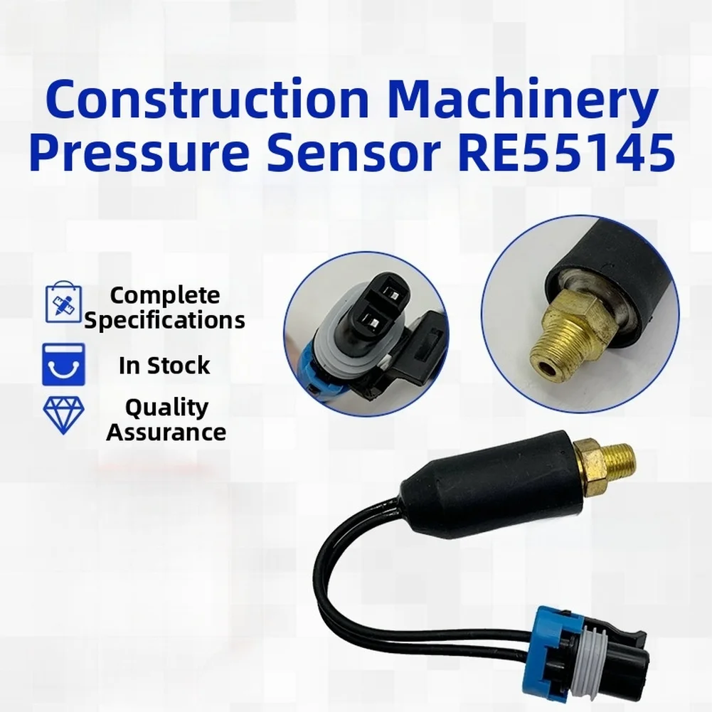 1pc Pressure Switch Sensor Excavation Equipment Pressure Switch Sensor RE55145 RE46570 Replacement Part Power Tool Accessories